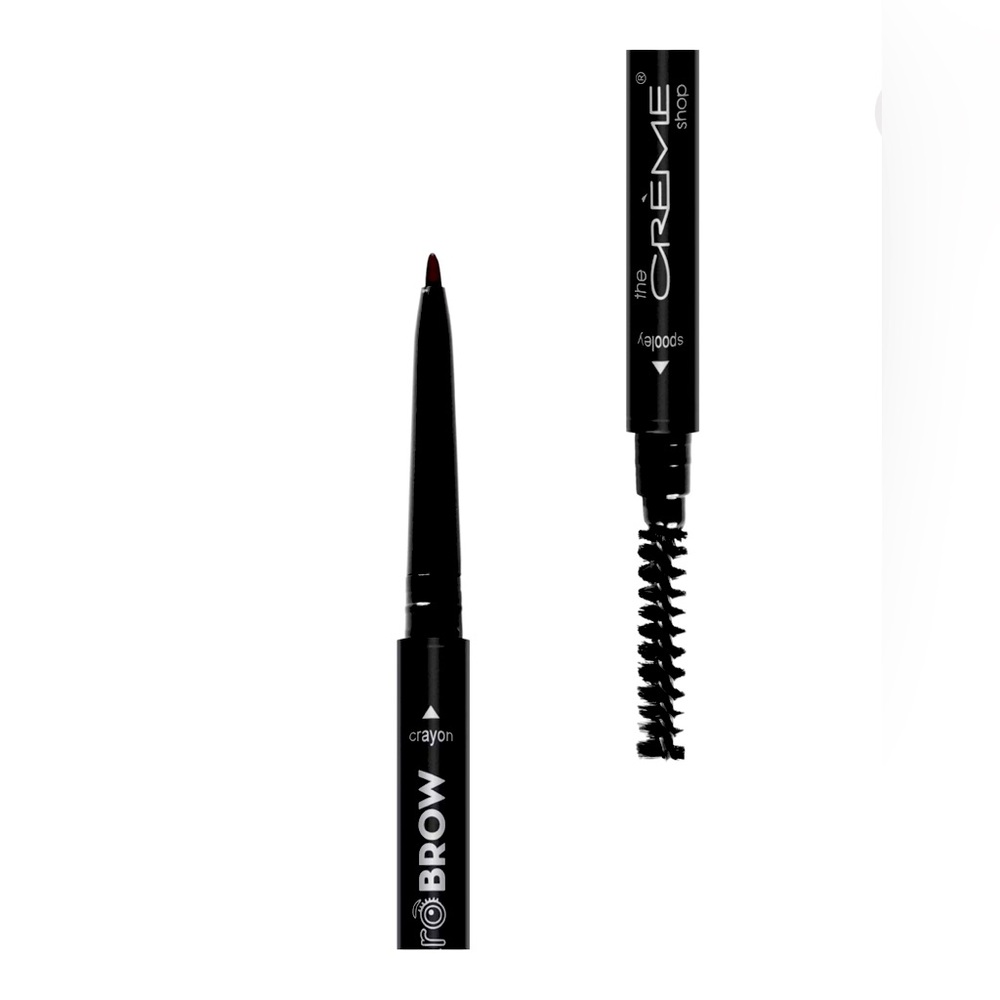 NEW The Crème Shop Micro Brow Pencil & Spooley | Ebony